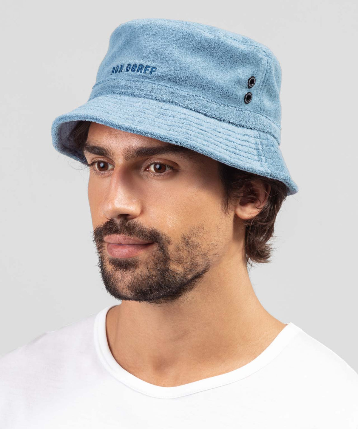 Terry Cotton Bucket Hat RD: Dusty Blue