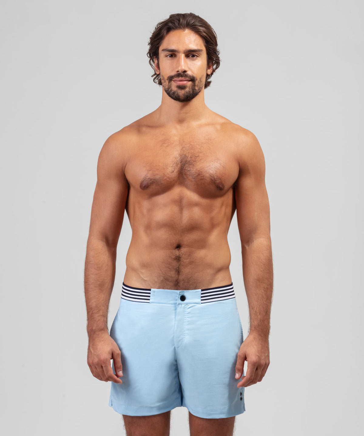 Urban Swim Shorts: Morning Blue