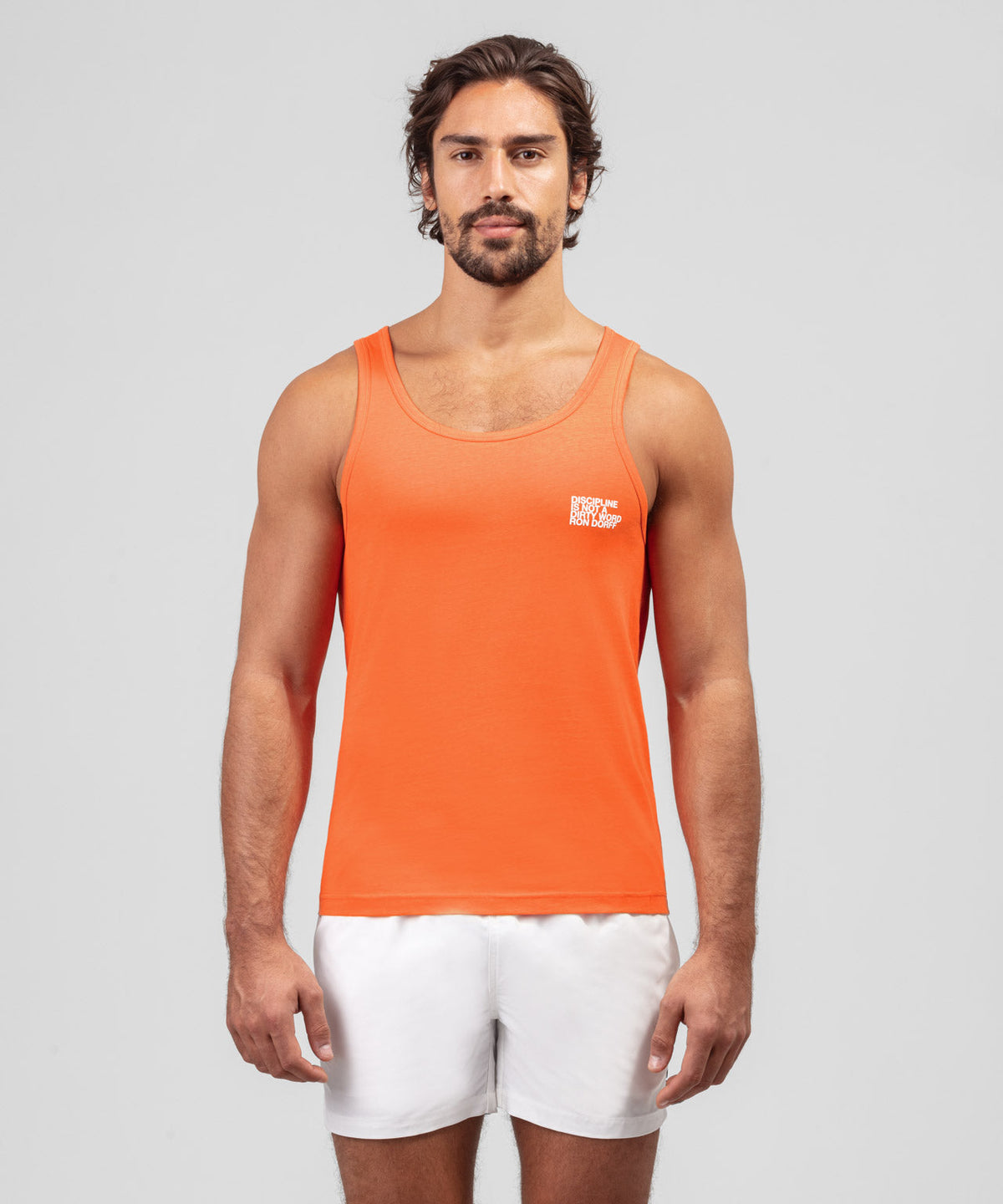 Organic Cotton Tank Top DISCIPLINE: Spritz Orange