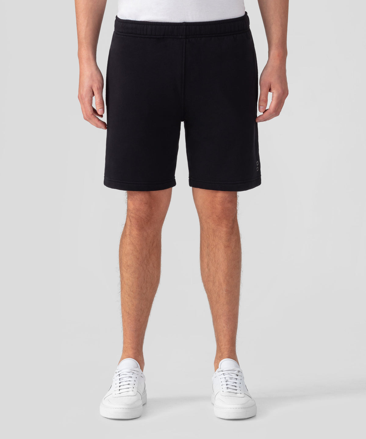 Organic Cotton Jogging Shorts: Black