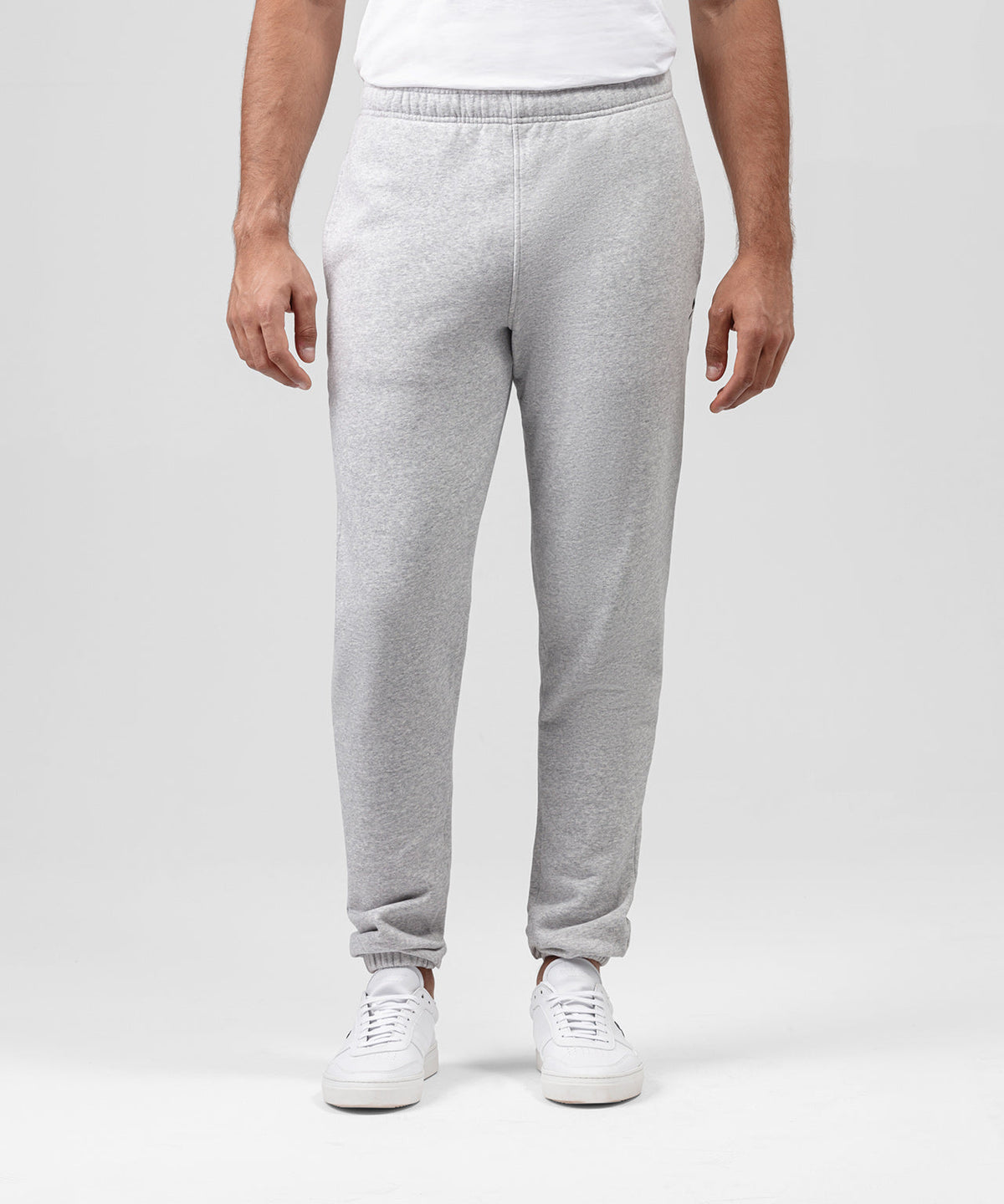 Organic Cotton Jogging Trousers: Grey Melange