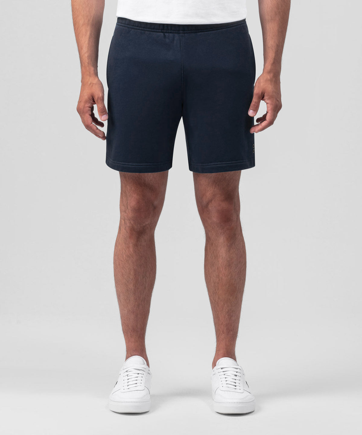 Organic Cotton Jogging Shorts: Navy