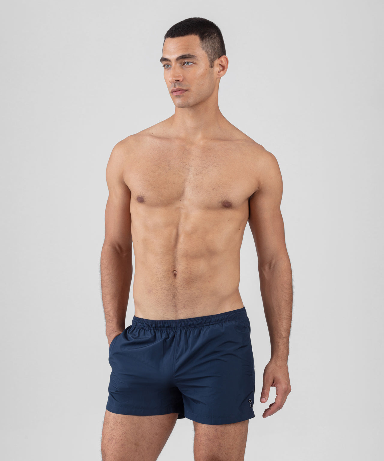Recycled Polyester Swim Shorts: Navy