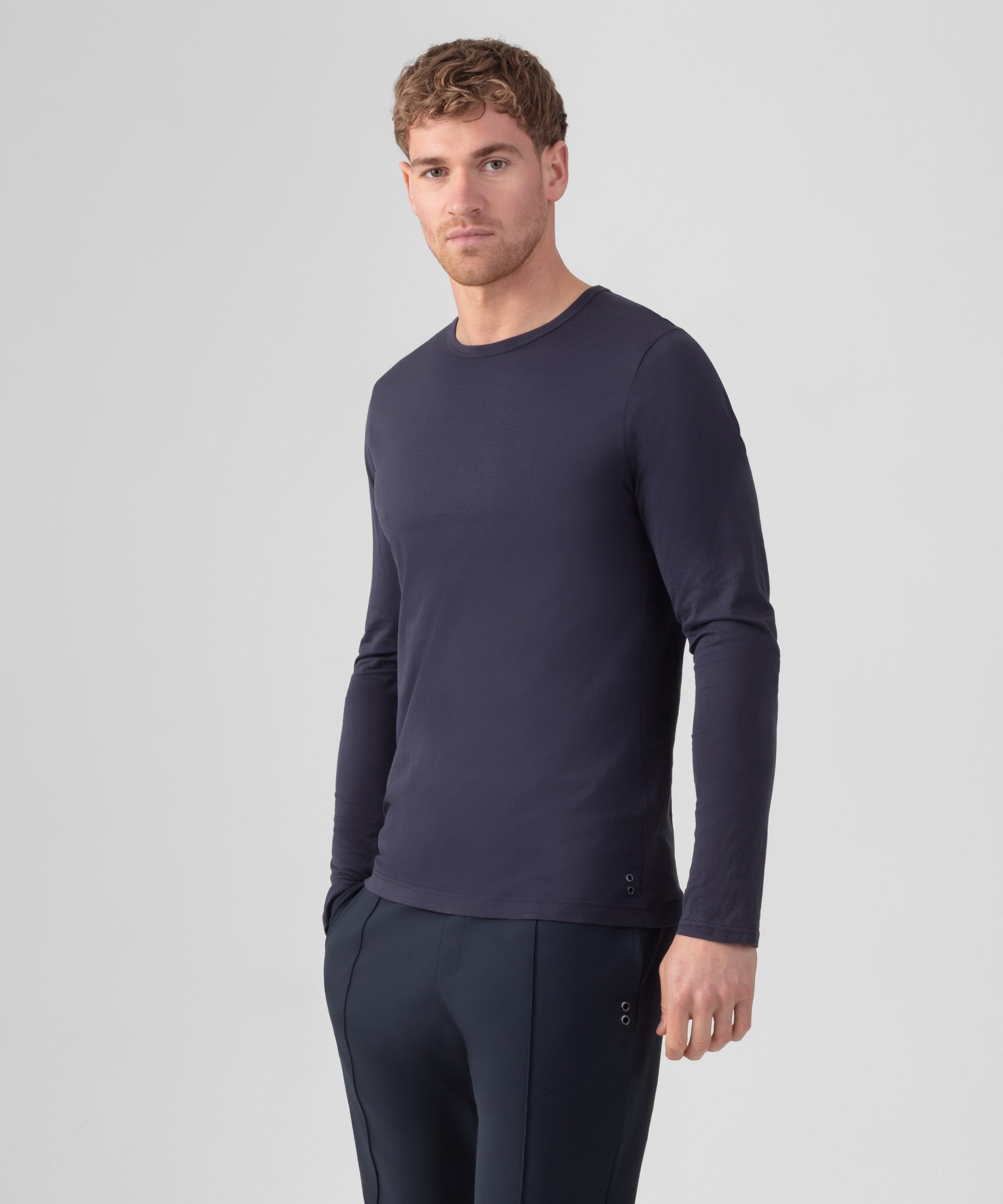 Long Sleeved T-Shirt Eyelet Edition: Navy