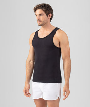 Underwear Tank Top Mesh: Black