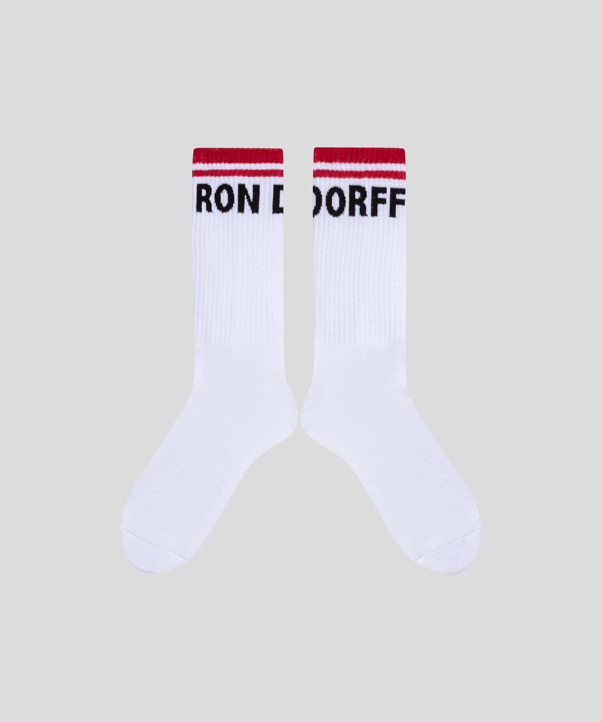 Sports Socks RON DORFF: White / Amalfi Red
