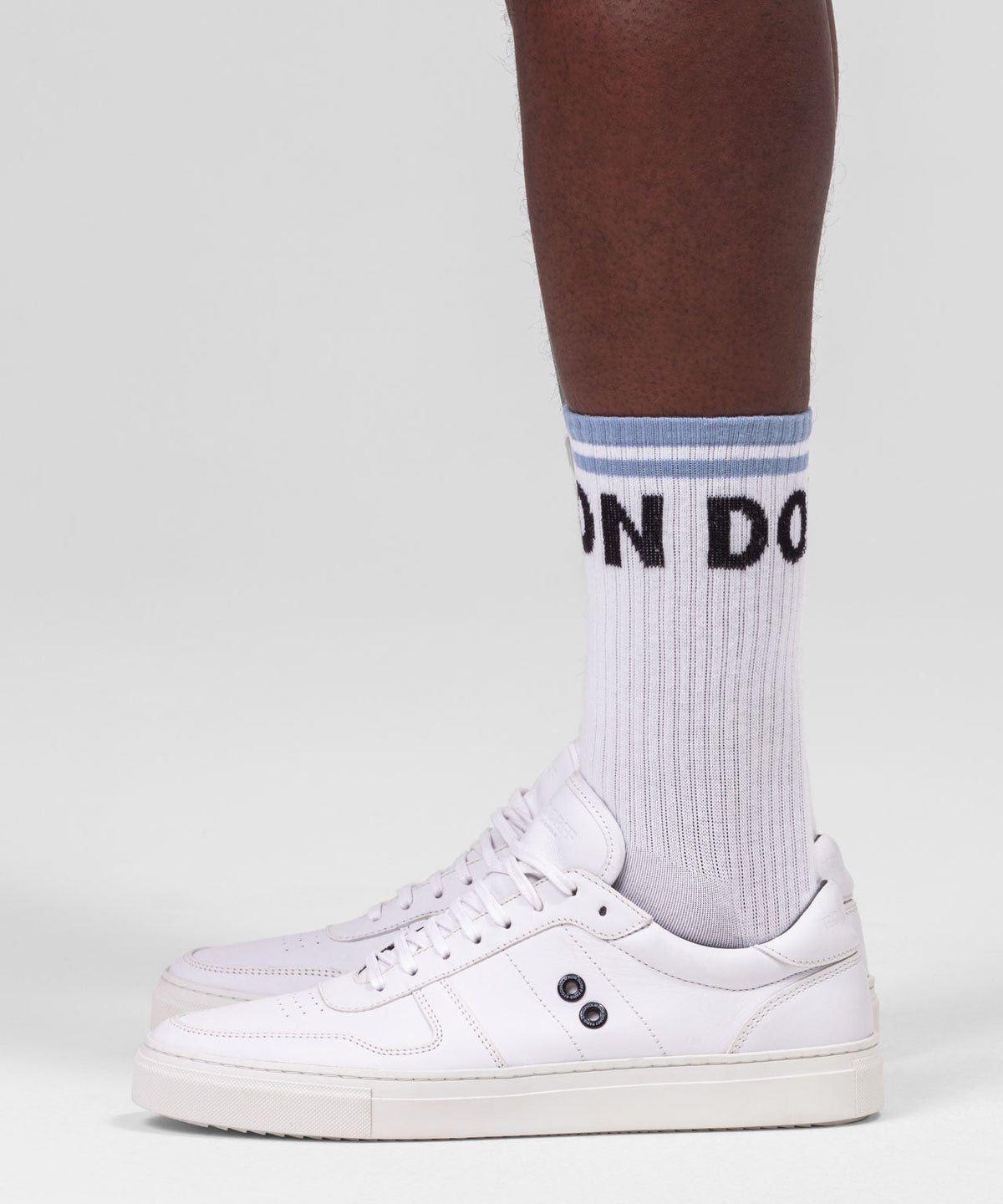 Sports Socks RON DORFF: White / Dusty Blue