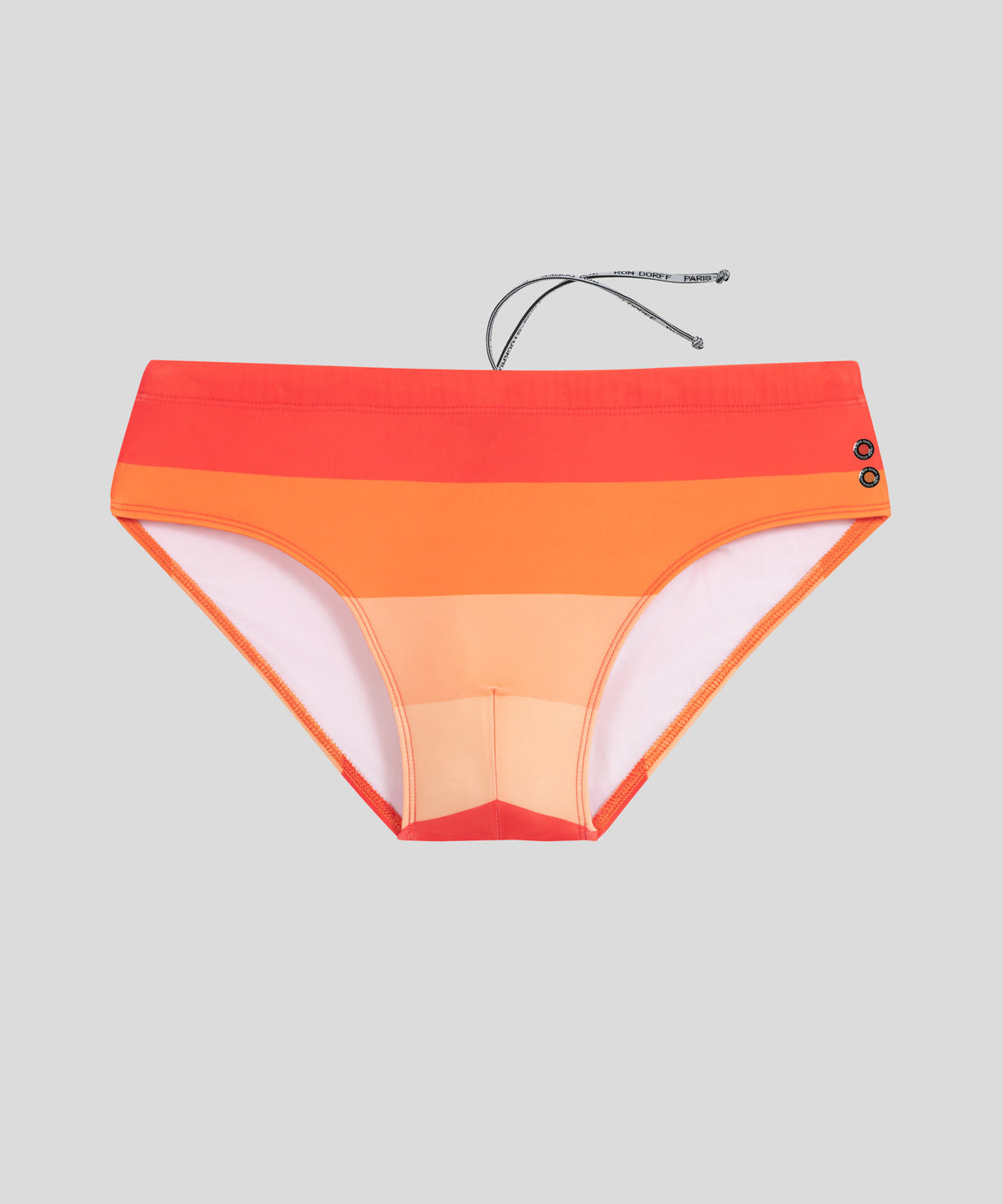 Swim Briefs Big Stripes: Spritz Orange