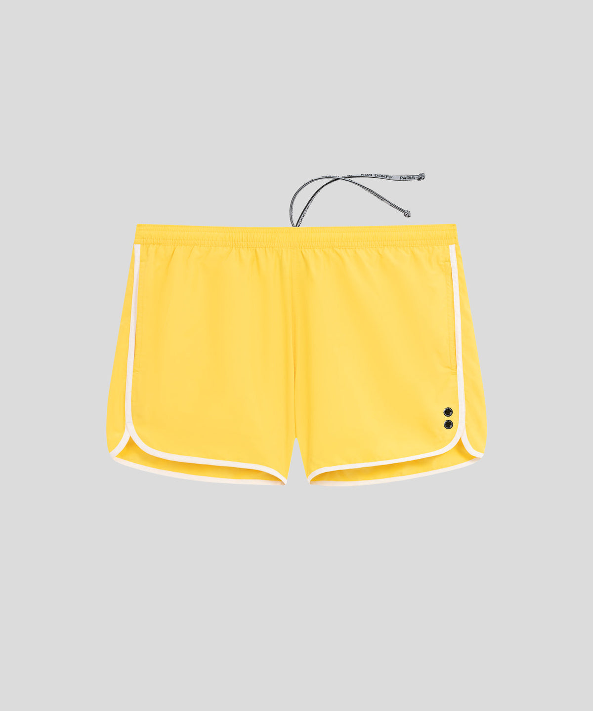 Marathon Swim Shorts: Lemon Yellow / White
