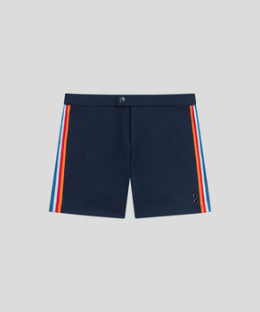 Tennis Shorts w Side Lines: Navy