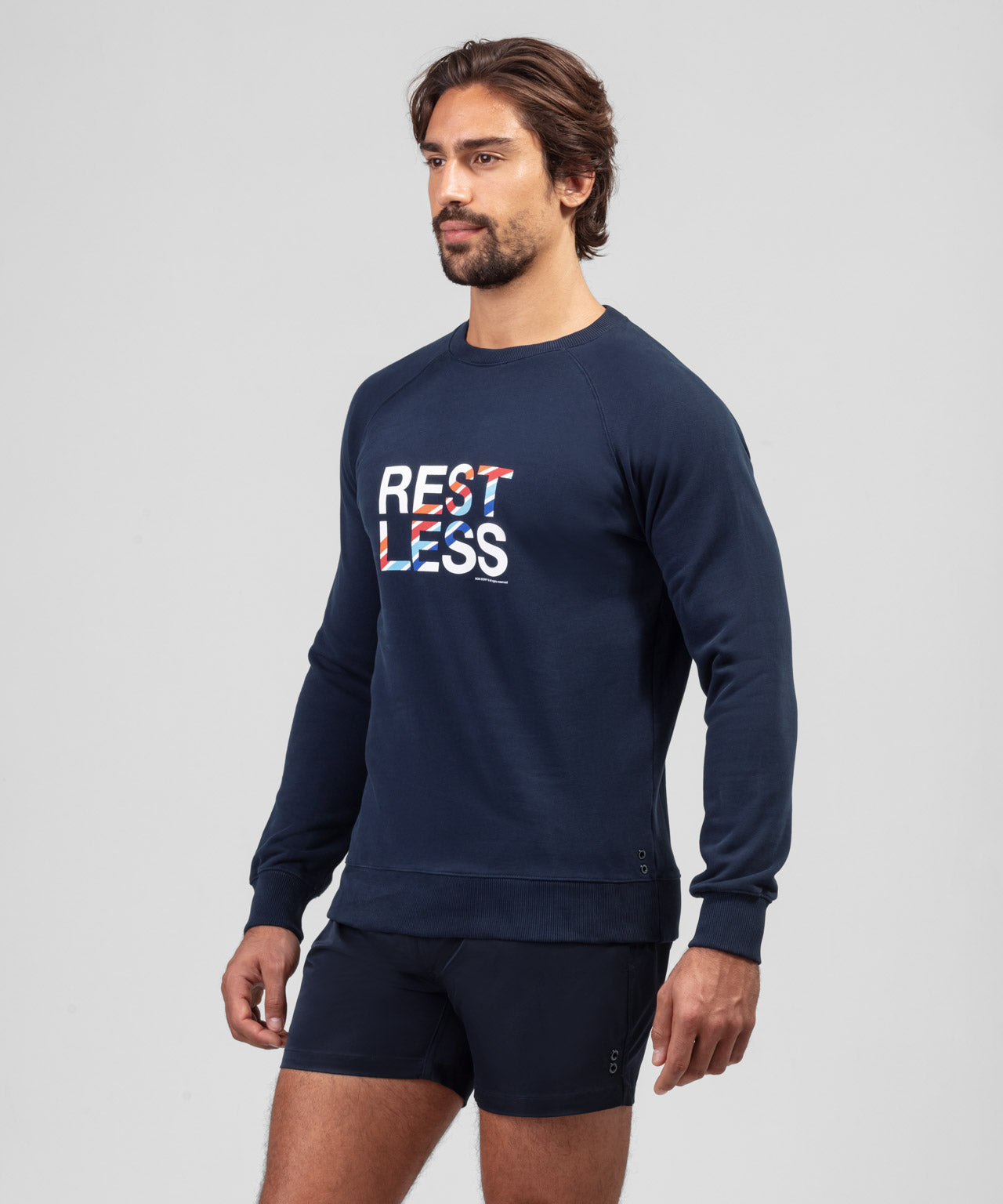Organic Cotton Sweatshirt REST LESS: Navy