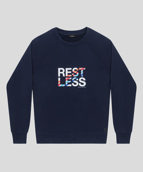 Organic Cotton Sweatshirt REST LESS: Navy