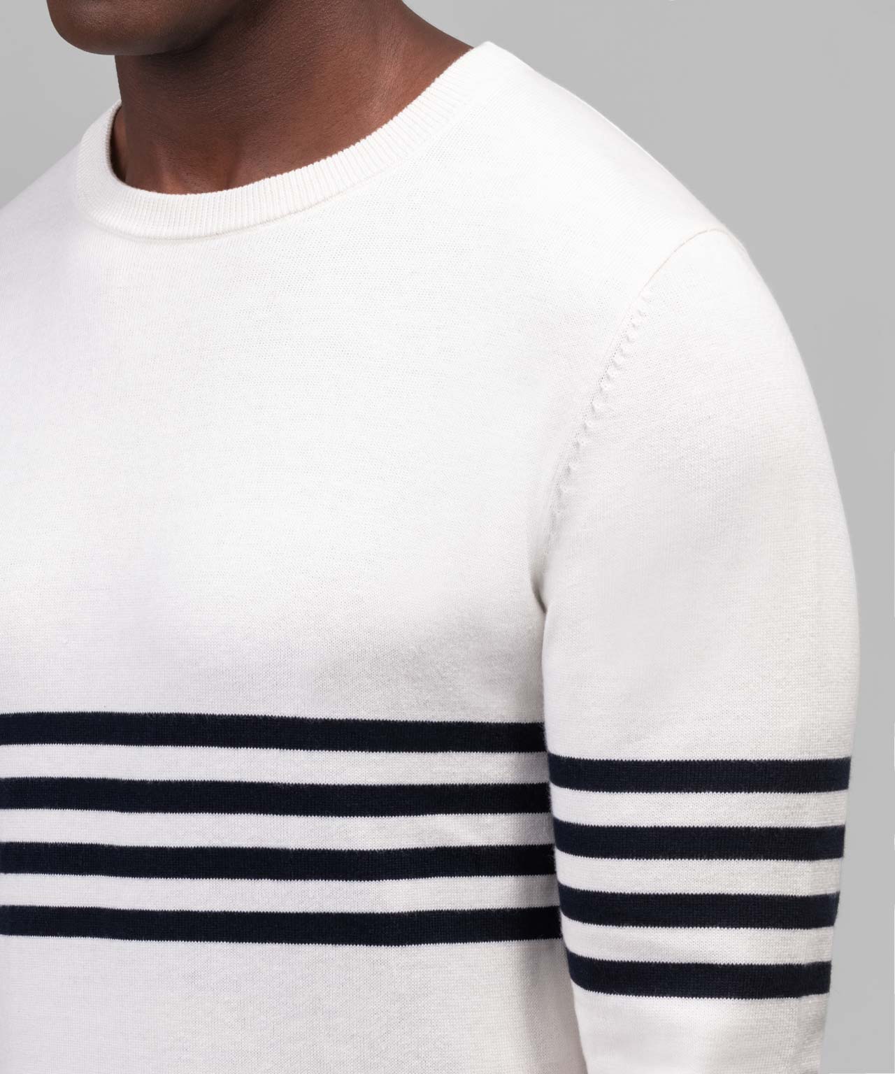 Cotton Cashmere Sweatshirt: Off White