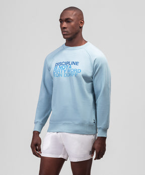 Organic Cotton Sweatshirt DISCIPLINE: Morning Blue