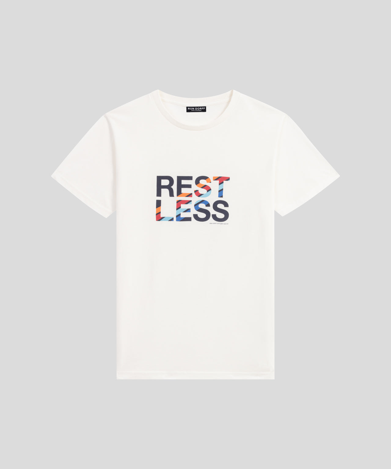 Organic Cotton T-Shirt REST LESS: White