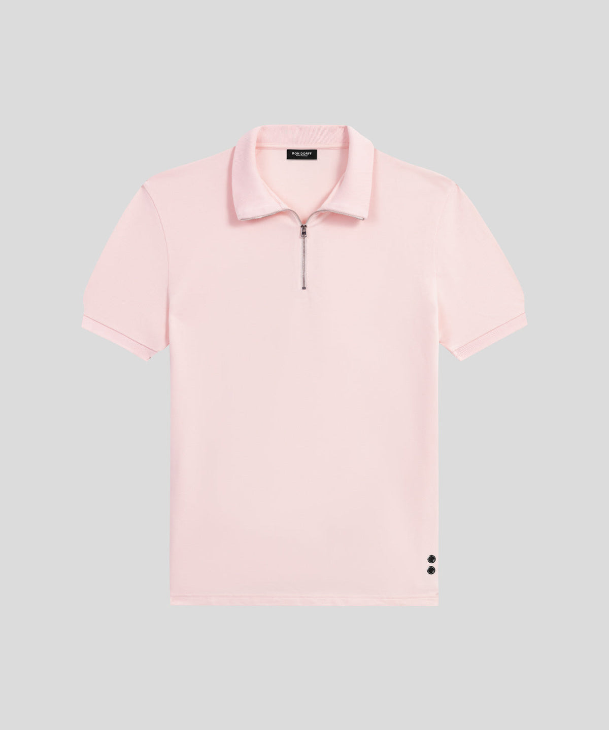 Cotton Piqué RD Polo: Pastel Pink