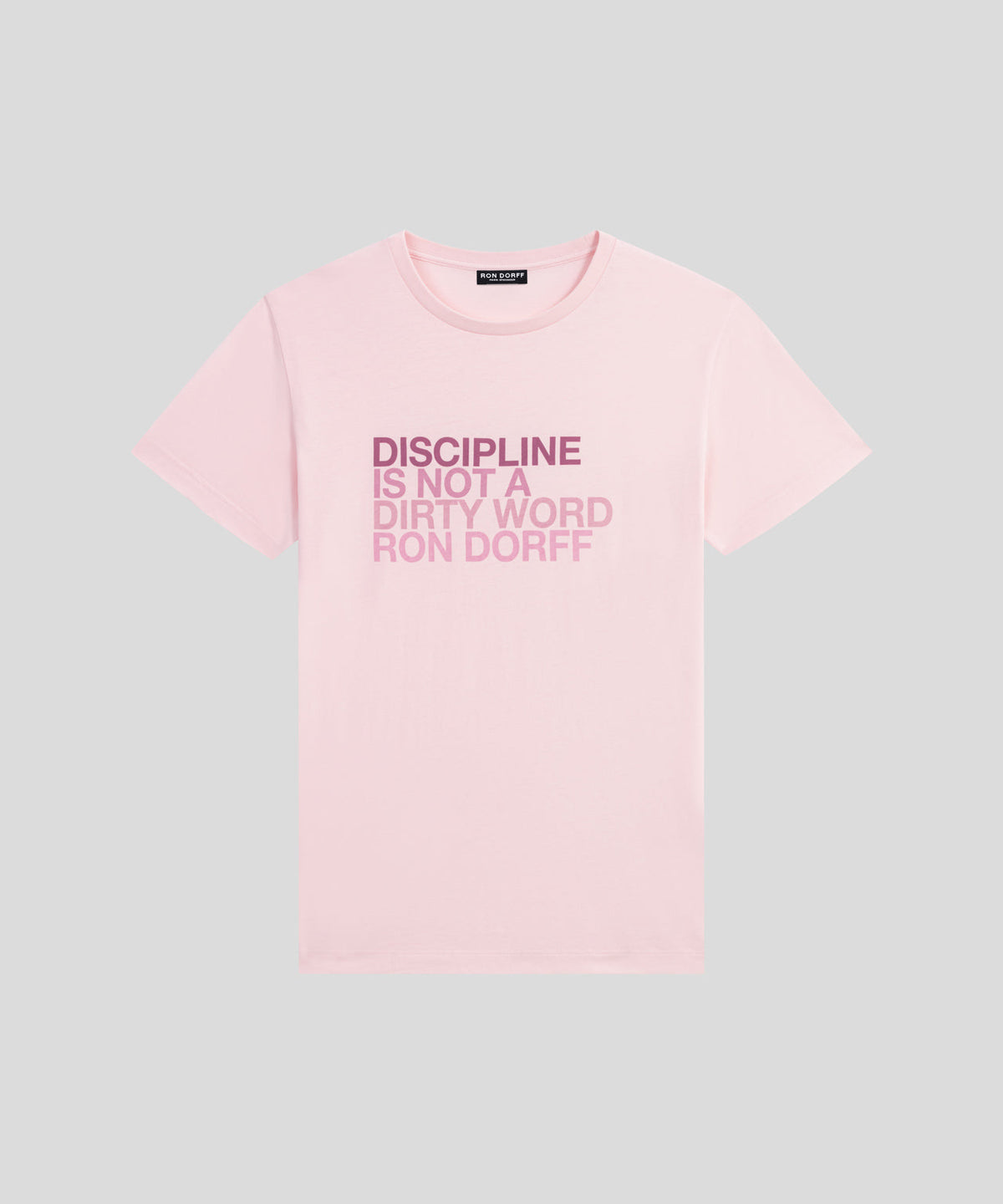 Organic Cotton T-Shirt DISCIPLINE: Pastel Pink