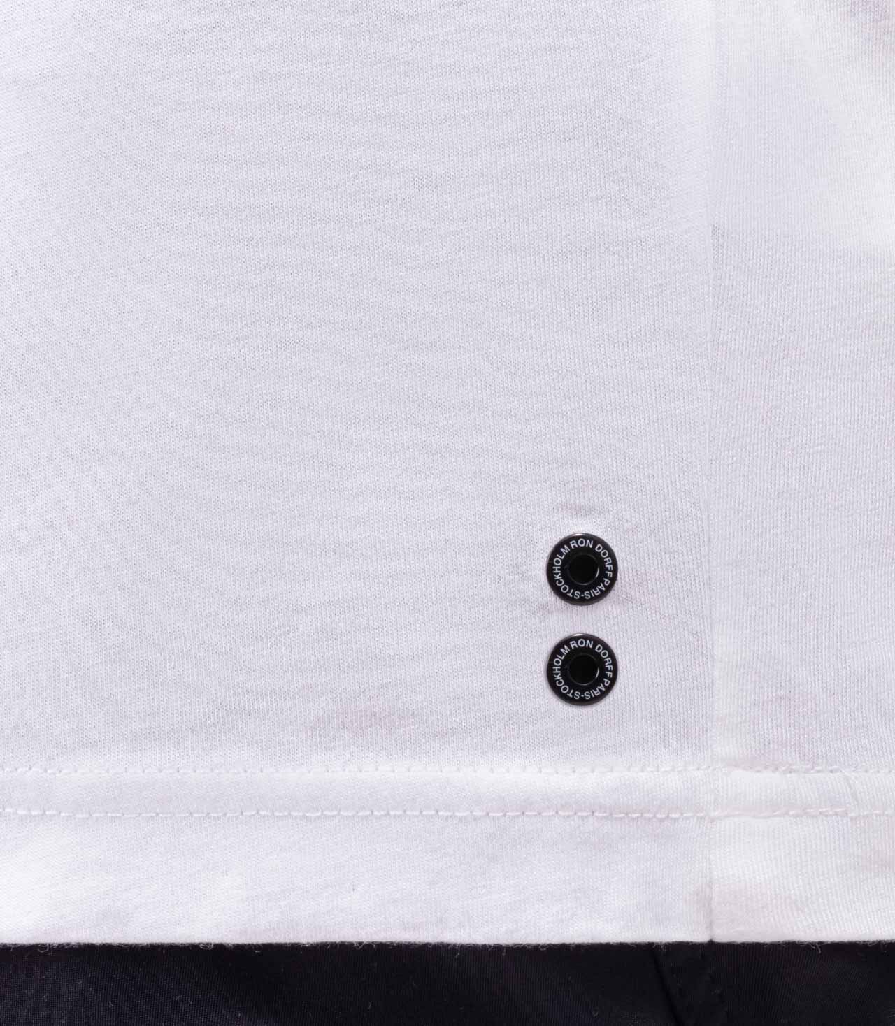 Cotton Modal T-Shirt w Chest Pocket: White