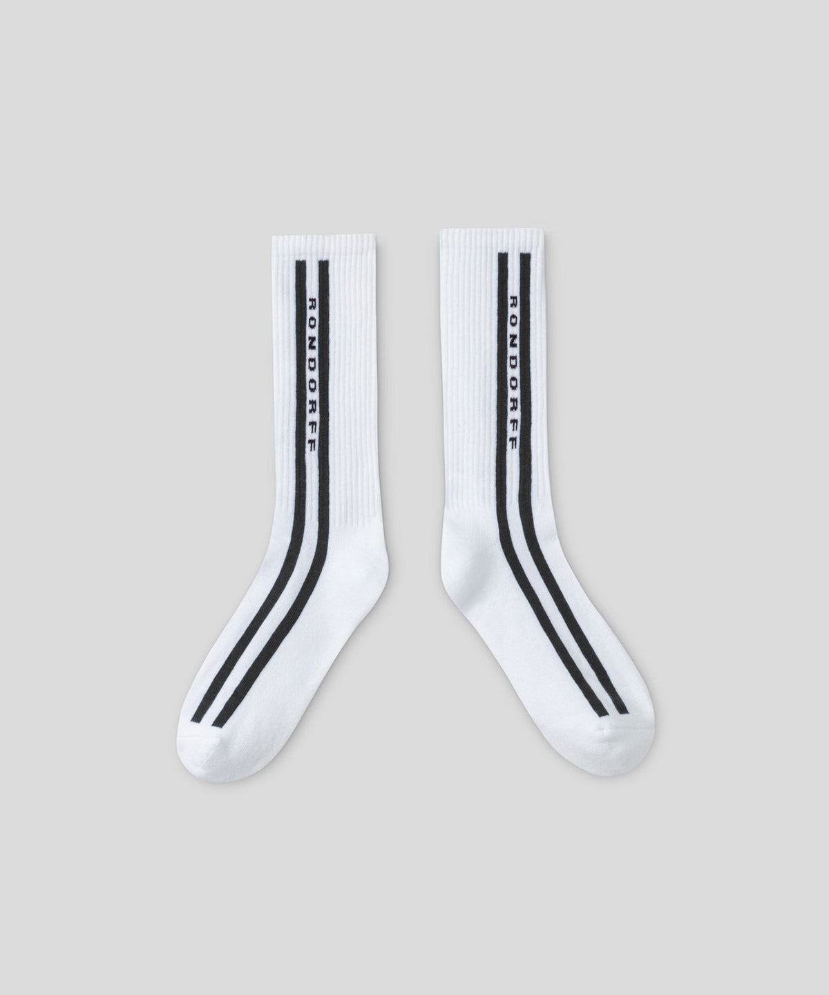 Sports Socks w. Side Lines: Black