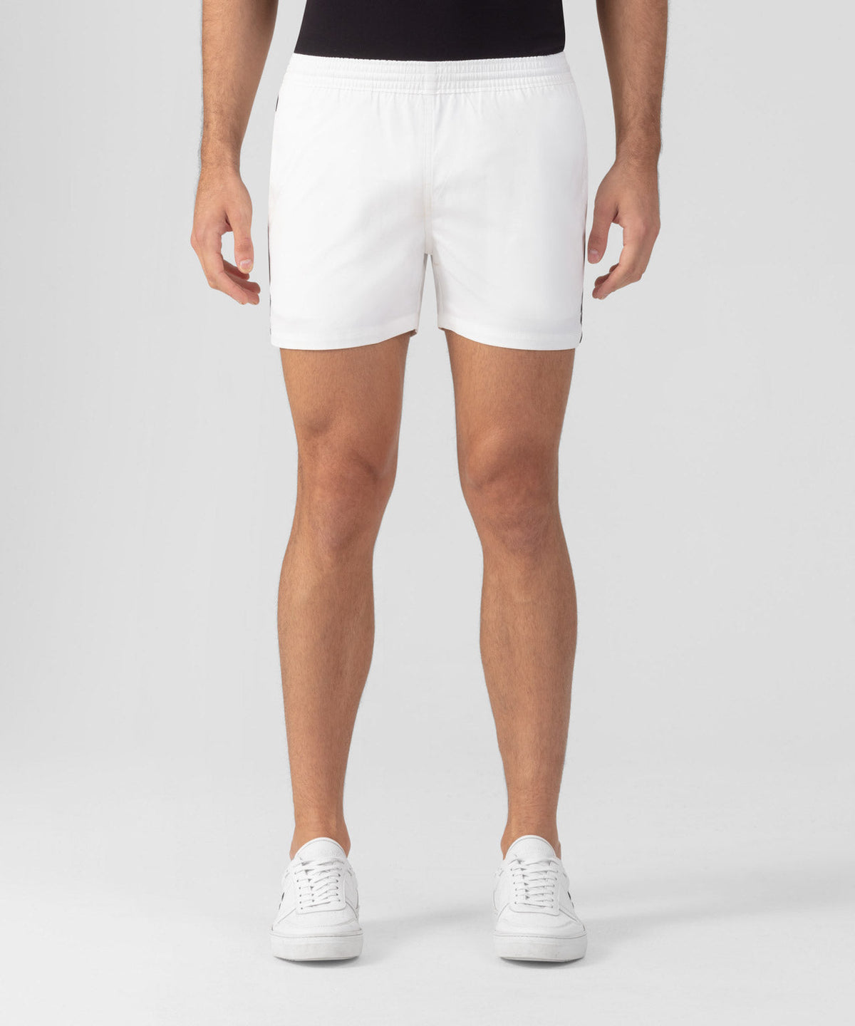 RD Exerciser Shorts w. Side Stripes: Off White