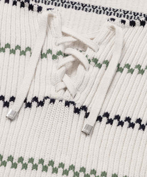 Swedish Fisherman Cotton Sweater: Off White