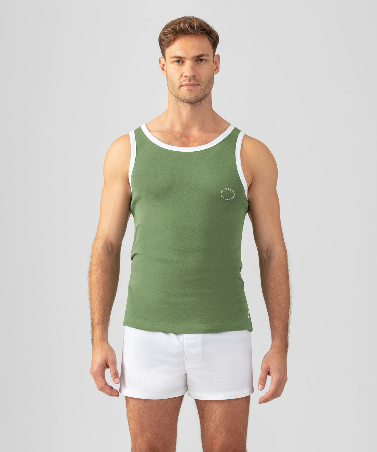 Sports Ribbed Tank Top: Cactus