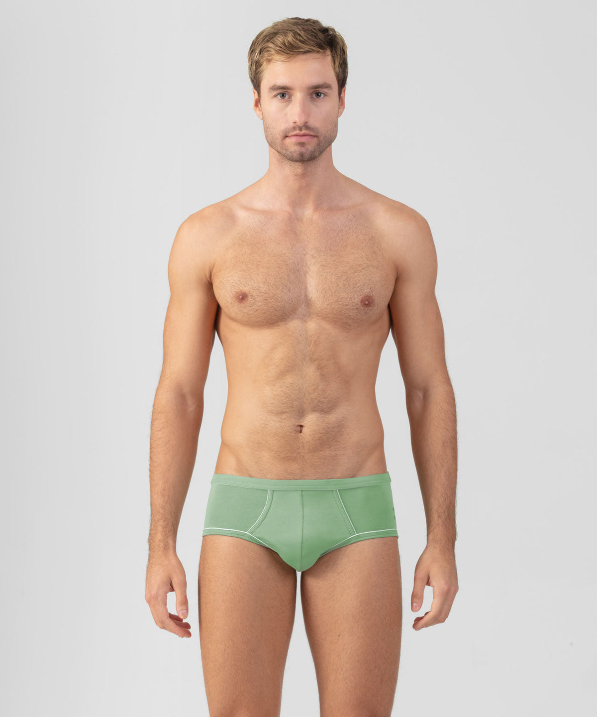 Y-Front Briefs w. Piping: Light Cactus