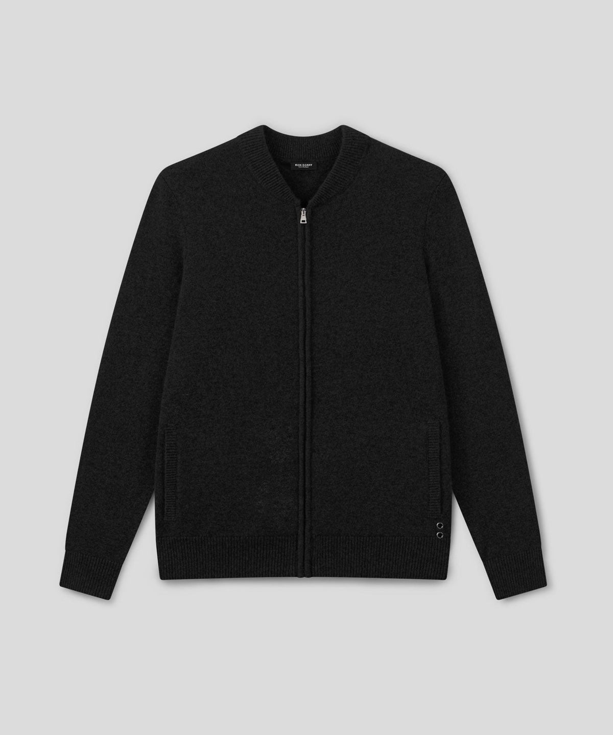 Cashmere Tennis Jacket: Black