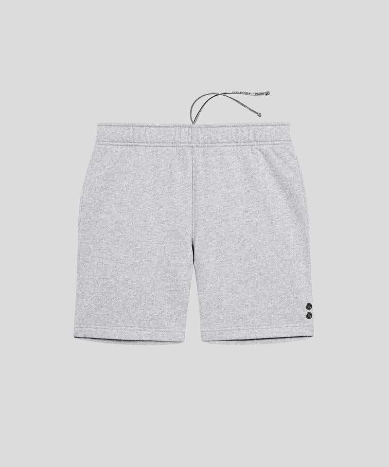 Organic Cotton Jogging Shorts: Grey Melange