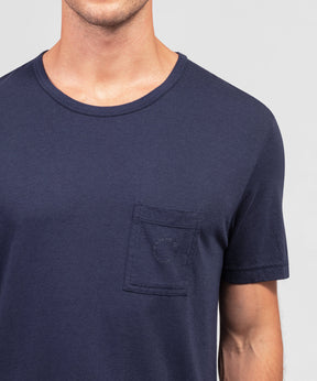 Cotton Modal Relaxed Fit T-Shirt: Navy