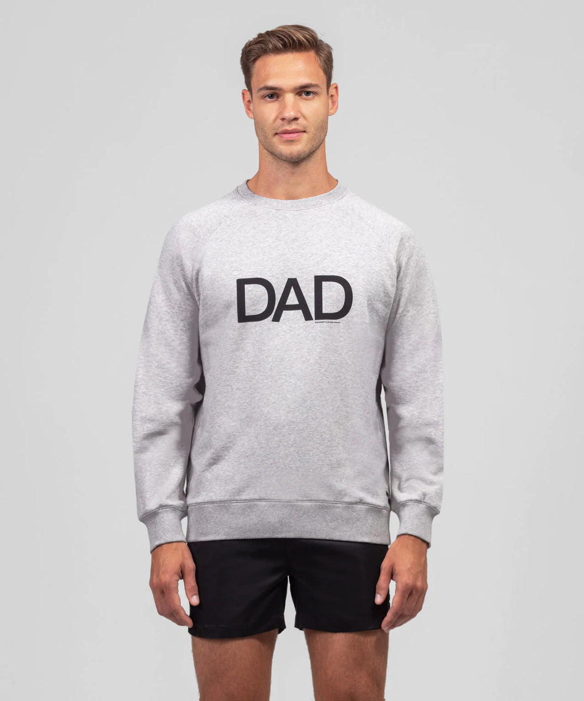 Organic Cotton Sweatshirt DAD: Grey Melange