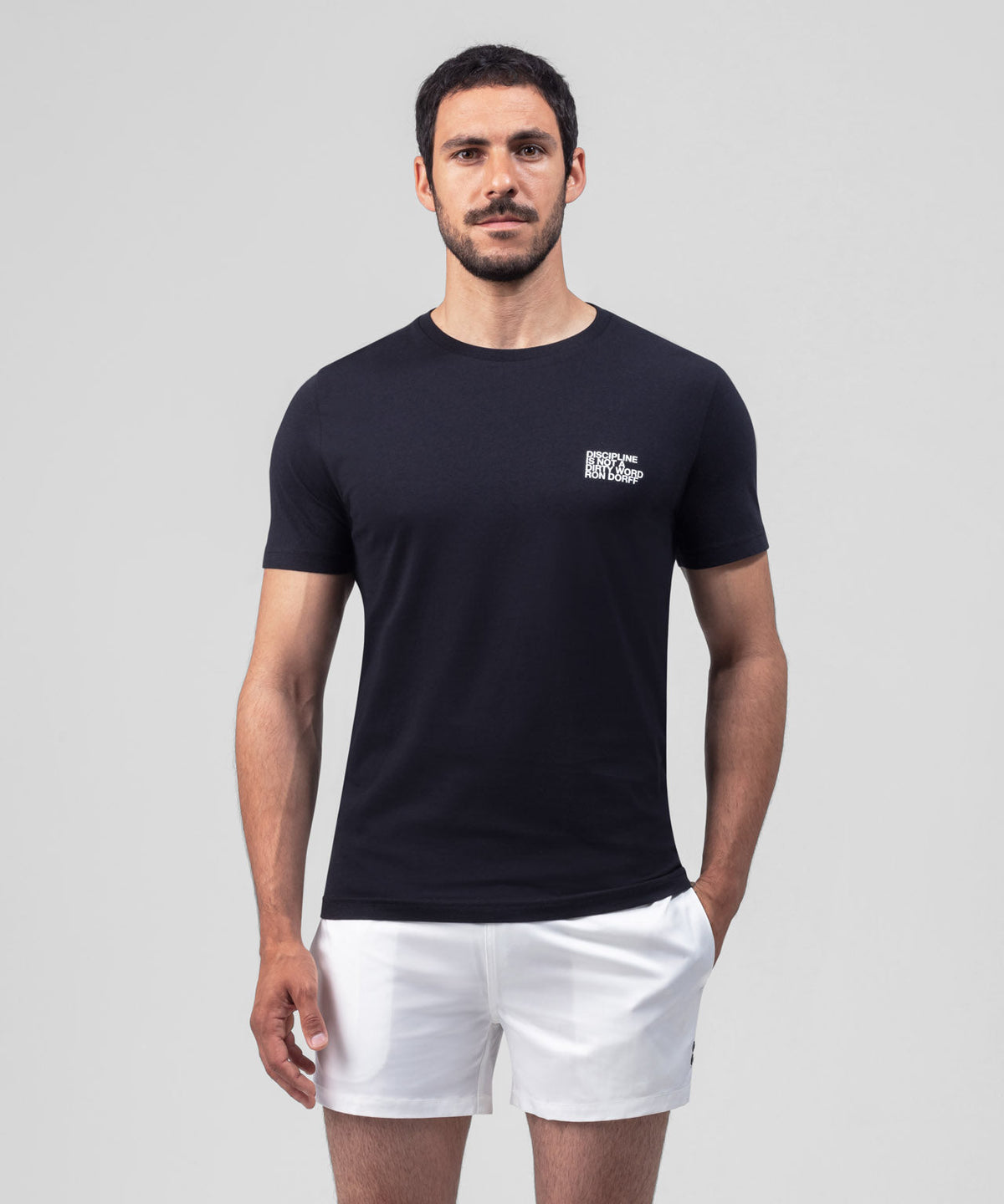 Organic Cotton T-Shirt DISCIPLINE: Black