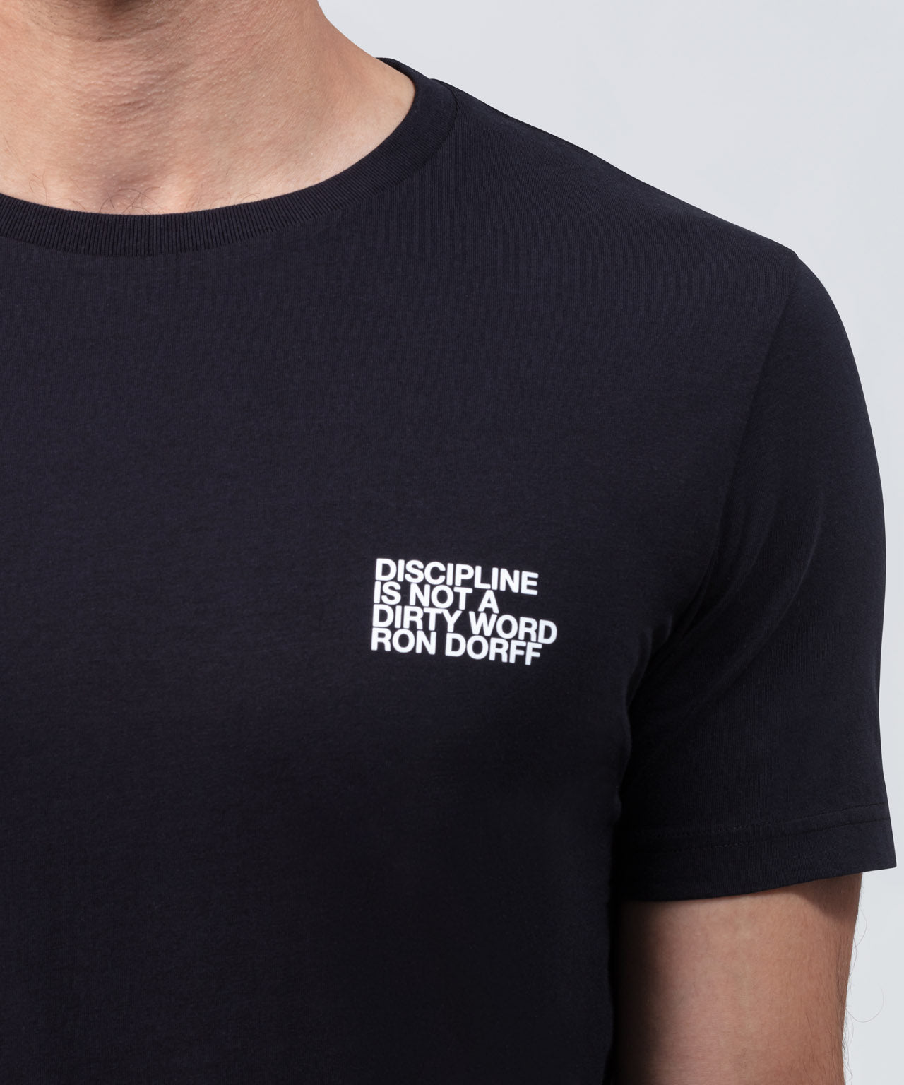Organic Cotton T-Shirt DISCIPLINE: Black